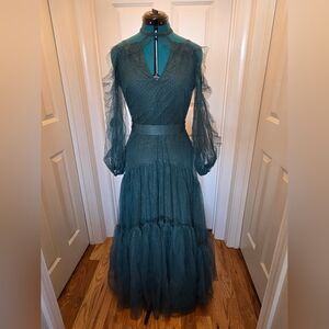 Joyfolie Melani Dress In Mallard Green